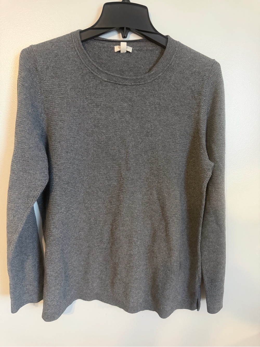 Talbots Gray Pullover Crewneck Sweater size medium